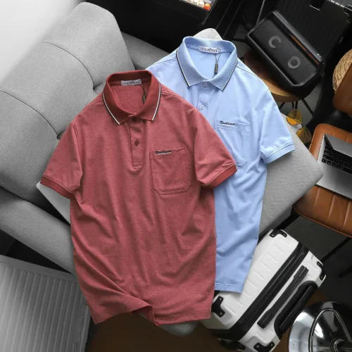 Áo Thun Nam Polo - Áo Thun Cổ Bẻ Nam Phối Sọc Ở Cổ Có Túi Trước Ngực Được Thêu Logo Chữ Paclehorse Sang Trọng Có Big Size
