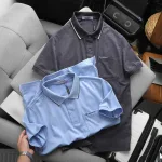 Áo Thun Nam Polo - Áo Thun Cổ Bẻ Nam Phối Sọc Ở Cổ Có Túi Trước Ngực Được Thêu Logo Chữ Paclehorse Sang Trọng Có Big Size