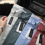 Áo Thun Nam Polo - Áo Thun Cổ Bẻ Nam Phối Sọc Ở Cổ Có Túi Trước Ngực Được Thêu Logo Chữ Paclehorse Sang Trọng Có Big Size