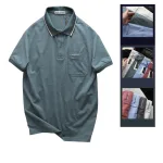 Áo Thun Nam Polo - Áo Thun Cổ Bẻ Nam Phối Sọc Ở Cổ Có Túi Trước Ngực Được Thêu Logo Chữ Paclehorse Sang Trọng Có Big Size