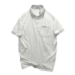 Áo Thun Nam Polo - Áo Thun Cổ Bẻ Nam Phối Sọc Ở Cổ Có Túi Trước Ngực Được Thêu Logo Chữ Paclehorse Sang Trọng Có Big Size
