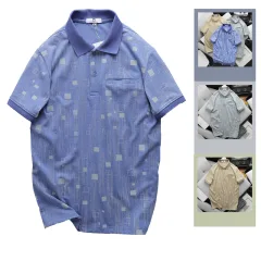 Áo Thun Nam Polo Cổ Bẻ Pack Horse Có Túi In Hoạ Tiết Hình Vuông ( Có size 3x)