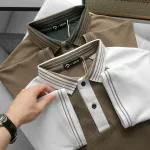 Áo Thun Nam Polo Cổ Bẻ Phối Màu Viền Bo Cổ (Có Size 3x)