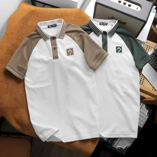 Áo Thun Nam Polo Cổ Bẻ Phối Màu Viền Bo Cổ (Có Size 3x)