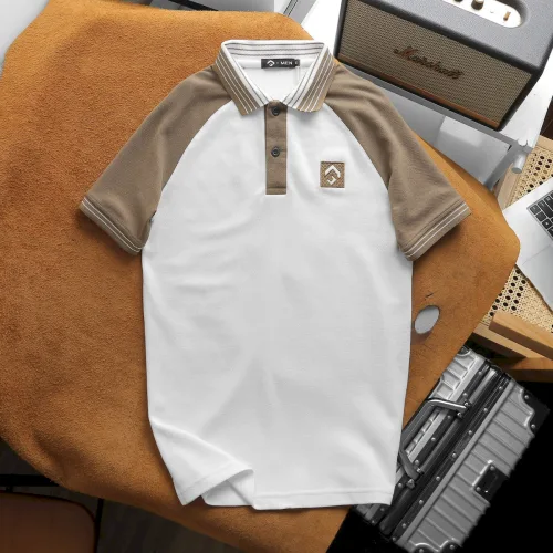 Áo Thun Nam Polo Cổ Bẻ Phối Màu Viền Bo Cổ (Có Size 3x)