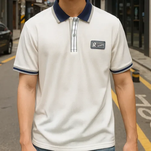 Áo Thun Nam Polo Cổ Bẻ Phối Tag Chữ Rears