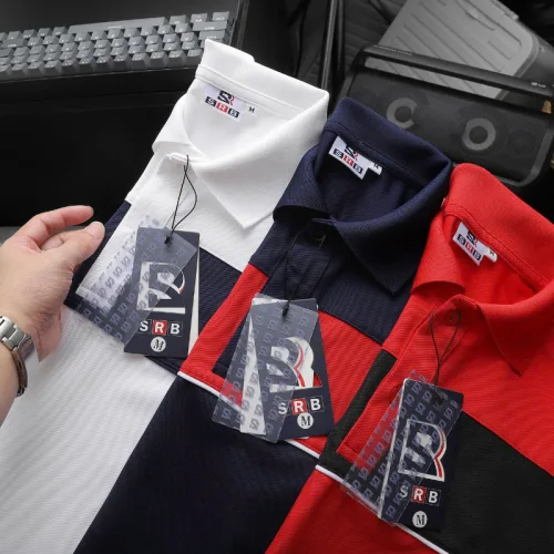 Áo Thun Nam Polo Cổ Bẻ SRB Phối Sọc Màu Trước Ngực (Có size 3x)