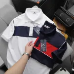 Áo Thun Nam Polo Cổ Bẻ SRB Phối Sọc Màu Trước Ngực (Có size 3x)