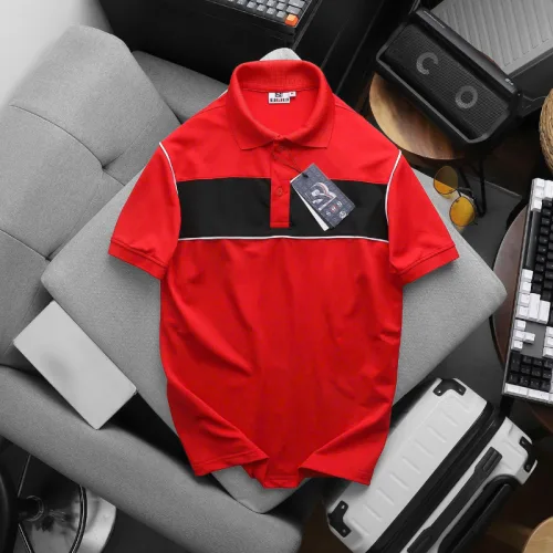 Áo Thun Nam Polo Cổ Bẻ SRB Phối Sọc Màu Trước Ngực (Có size 3x)