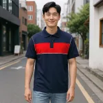 Áo Thun Nam Polo Cổ Bẻ SRB Phối Sọc Màu Trước Ngực (Có size 3x)