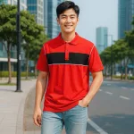 Áo Thun Nam Polo Cổ Bẻ SRB Phối Sọc Màu Trước Ngực (Có size 3x)