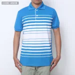 Áo Thun Nam Polo Cổ Bẻ Tay Ngắn Phối Sọc Trắng Bền Đẹp