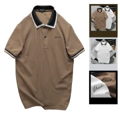 Áo Thun Nam Polo Cổ Bẻ Thêu Chữ Shark (Có size 3x)