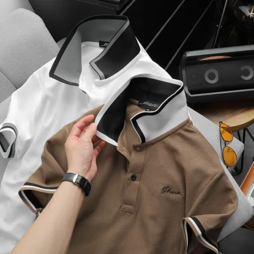 Áo Thun Nam Polo Cổ Bẻ Thêu Chữ Shark (Có size 3x)