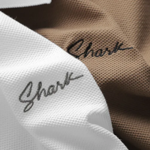 Áo Thun Nam Polo Cổ Bẻ Thêu Chữ Shark (Có size 3x)