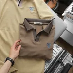 Áo Thun Nam Polo Cổ Bẻ Thêu Logo Hình Tam Giác (Có size 3x)
