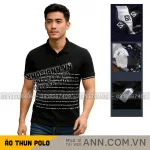 Áo Thun Nam Polo Cổ Bẻ Thêu Logo SRB Sọc Chữ (Có size 3x)