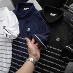Áo Thun Nam Polo Cổ Bẻ Thêu Logo SRB Sọc Chữ (Có size 3x)