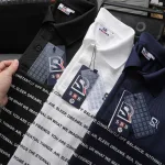 Áo Thun Nam Polo Cổ Bẻ Thêu Logo SRB Sọc Chữ (Có size 3x)