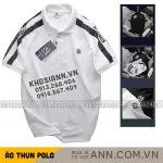 Áo Thun Nam Polo Cổ Bẻ Thêu SRB Tay Phối Sọc Cá Tính (Có size 3x)