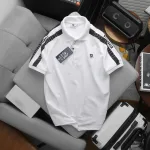 Áo Thun Nam Polo Cổ Bẻ Thêu SRB Tay Phối Sọc Cá Tính (Có size 3x)