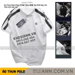 Áo Thun Nam Polo Cổ Bẻ Thêu SRB Tay Phối Sọc Cá Tính (Có size 3x)