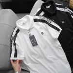 Áo Thun Nam Polo Cổ Bẻ Thêu SRB Tay Phối Sọc Cá Tính (Có size 3x)