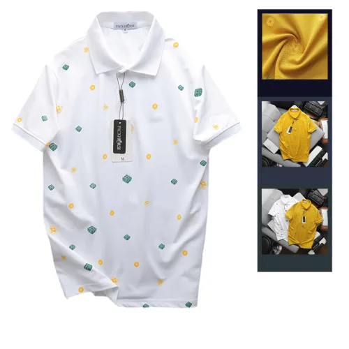 Áo Thun Nam Polo In Họa Tiết Tết (Có Size 3X)
