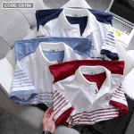 Áo Thun Nam Polo In Sọc Màu Cao Cấp