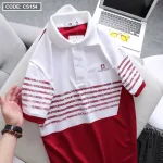 Áo Thun Nam Polo In Sọc Màu Cao Cấp