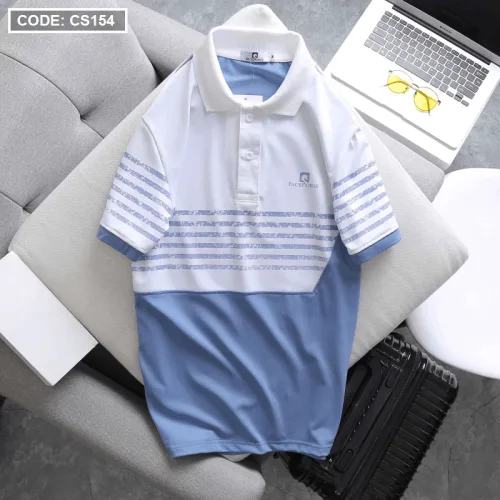 Áo Thun Nam Polo In Sọc Màu Cao Cấp