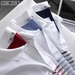 Áo Thun Nam Polo In Sọc Màu Cao Cấp