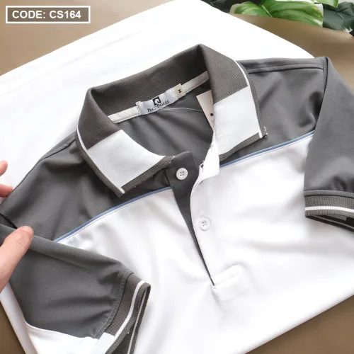 Áo Thun Nam Polo Phối Sọc Cao Cấp