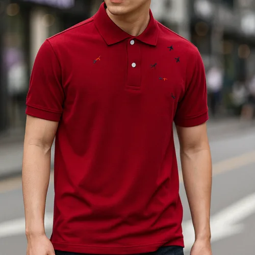 Áo Thun Nam Thêu Cá Mập Cao Cấp (Có Size 3XL)