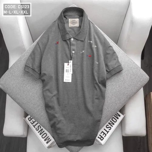 Áo Thun Nam Thêu Cá Mập Cao Cấp (Có Size 3XL)