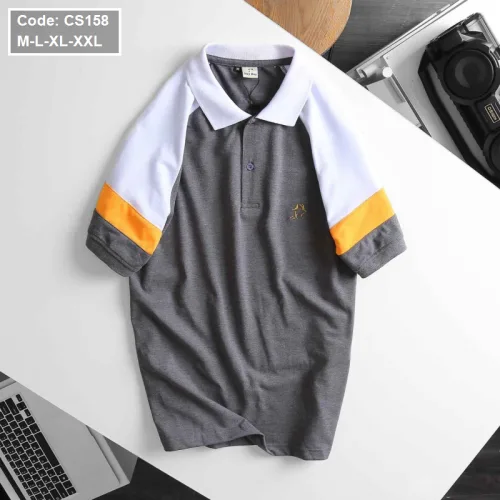 Áo Thun Nam Cá Sấu Có Cổ Tay Phối Hey Boy