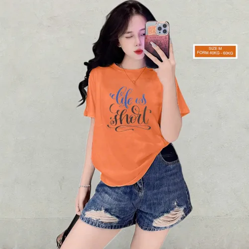 Áo Thun Nữ Cổ Tròn Size M (40-60kg) Nhiều Mẫu 1