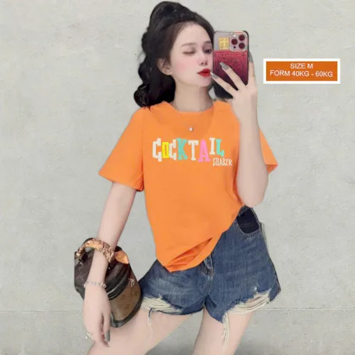 Áo Thun Nữ Cổ Tròn Size M (40-60kg) Nhiều Mẫu 2