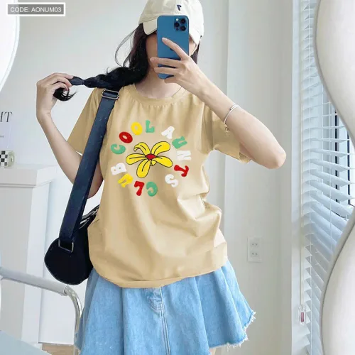 Áo Thun Nữ Cổ Tròn Size M (40-60kg) Nhiều Mẫu 3
