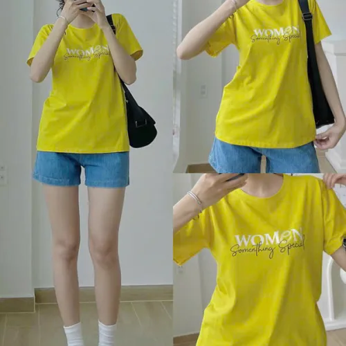 Áo Thun Nữ Cổ Tròn Size M (40-60kg) Nhiều Mẫu 4