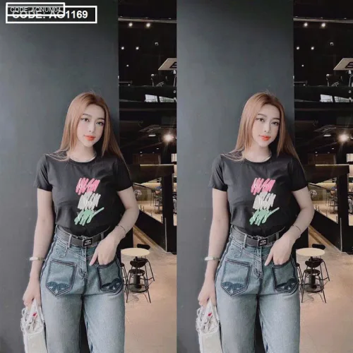 Áo Thun Nữ Cổ Tròn Size M (40-60kg) Nhiều Mẫu 4