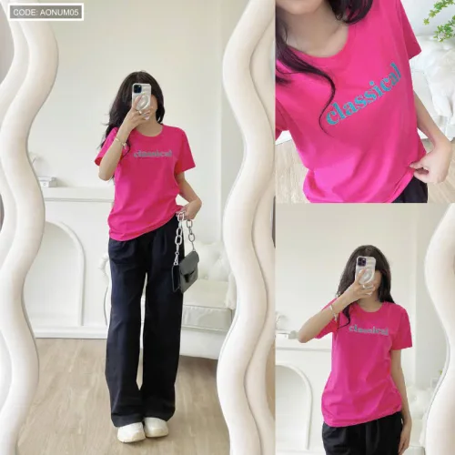 Áo Thun Nữ Cổ Tròn Size M (40-60kg) Nhiều Mẫu 5
