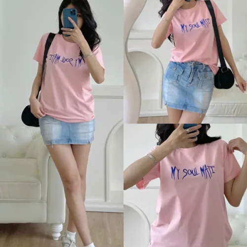 Áo Thun Nữ Cổ Tròn Size M (40-60kg) Nhiều Mẫu 5