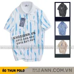 Áo Thun Polo Nam - Áo Thun Nam Cổ Bẻ In Họa Tiết Sọc Bền Đẹp Có Big Size