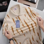 Áo Thun Polo Nam - Áo Thun Nam Cổ Bẻ In Họa Tiết Sọc Bền Đẹp Có Big Size