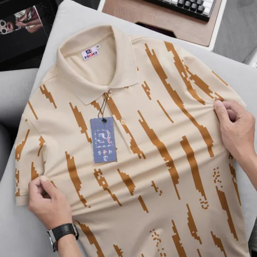 Áo Thun Polo Nam - Áo Thun Nam Cổ Bẻ In Họa Tiết Sọc Bền Đẹp Có Big Size