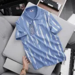 Áo Thun Polo Nam - Áo Thun Nam Cổ Bẻ In Họa Tiết Sọc Bền Đẹp Có Big Size