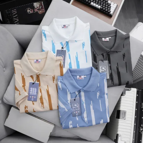 Áo Thun Polo Nam - Áo Thun Nam Cổ Bẻ In Họa Tiết Sọc Bền Đẹp Có Big Size