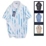 Áo Thun Polo Nam - Áo Thun Nam Cổ Bẻ In Họa Tiết Sọc Bền Đẹp Có Big Size