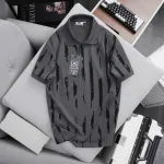 Áo Thun Polo Nam - Áo Thun Nam Cổ Bẻ In Họa Tiết Sọc Bền Đẹp Có Big Size